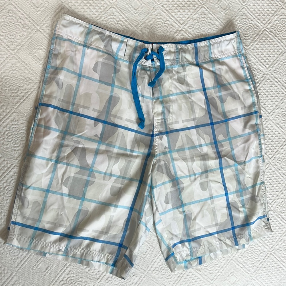 💥💥Red Camel Sz 36 White/Blue Swim Trunks